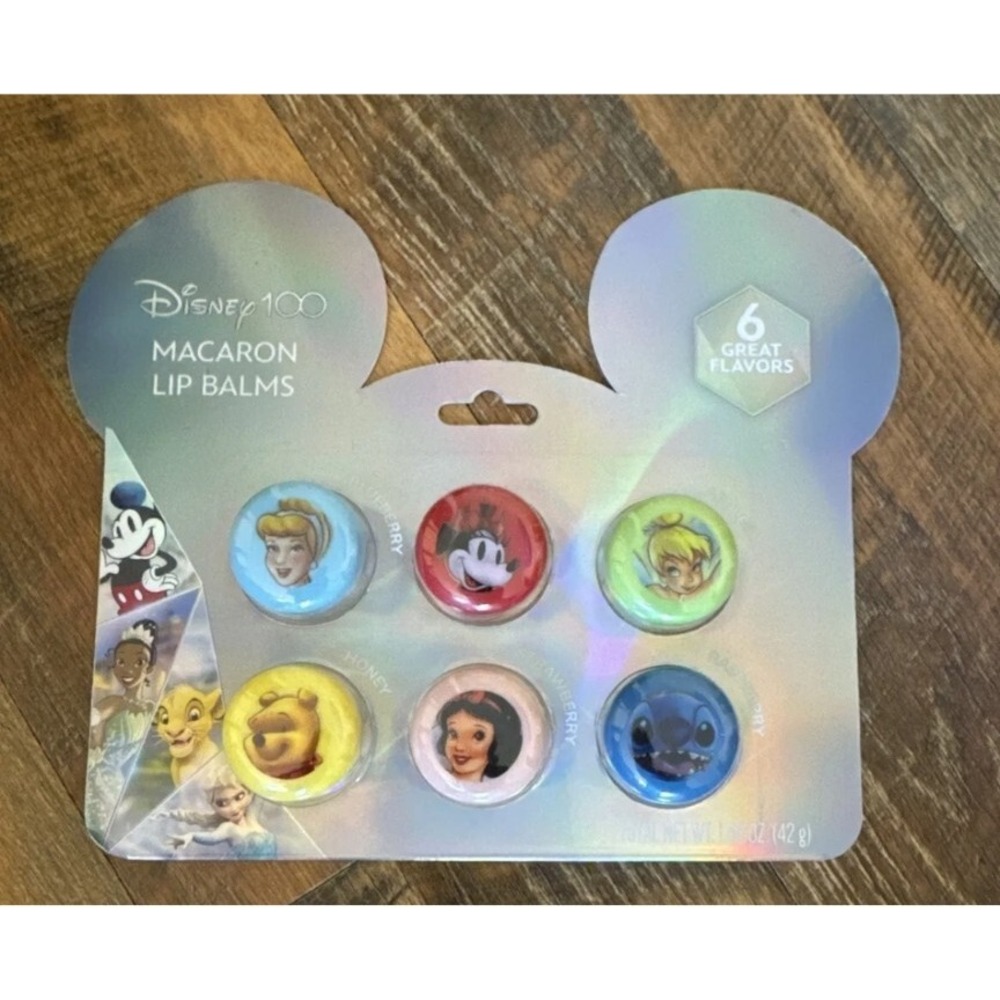 Disney 100 Macaron Lip Balms 6 Great Flavors New Mickey‎ Princesses